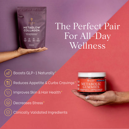 MetaGlow Collagen + Metabolic Gummies Bundle | Optimize Results Zend Wellness MetaGlow Collagen + Metabolic Gummies Bundle | Optimize Results Zend Wellness