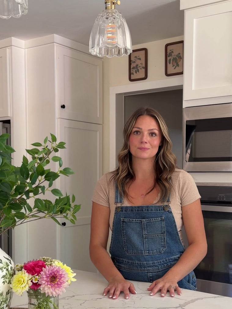 Sierra Rhodes in her kitchen